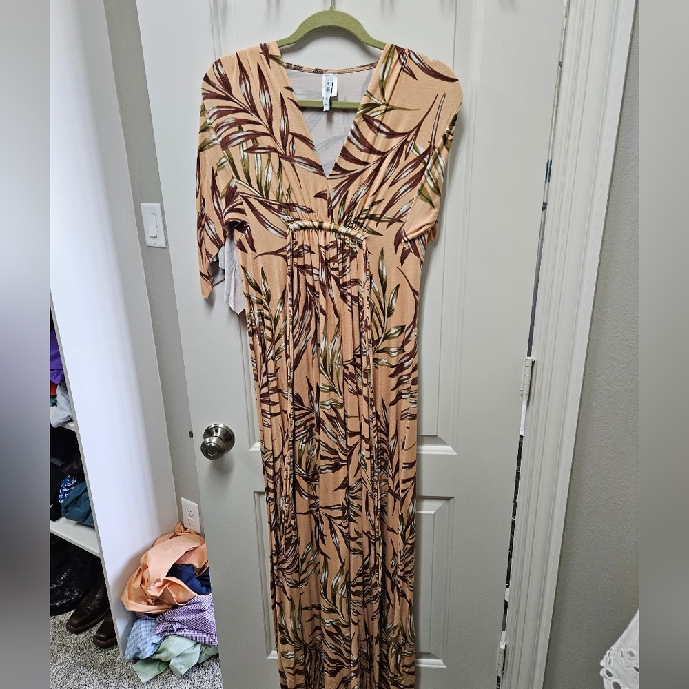Tropical Maternity Maxi Dress